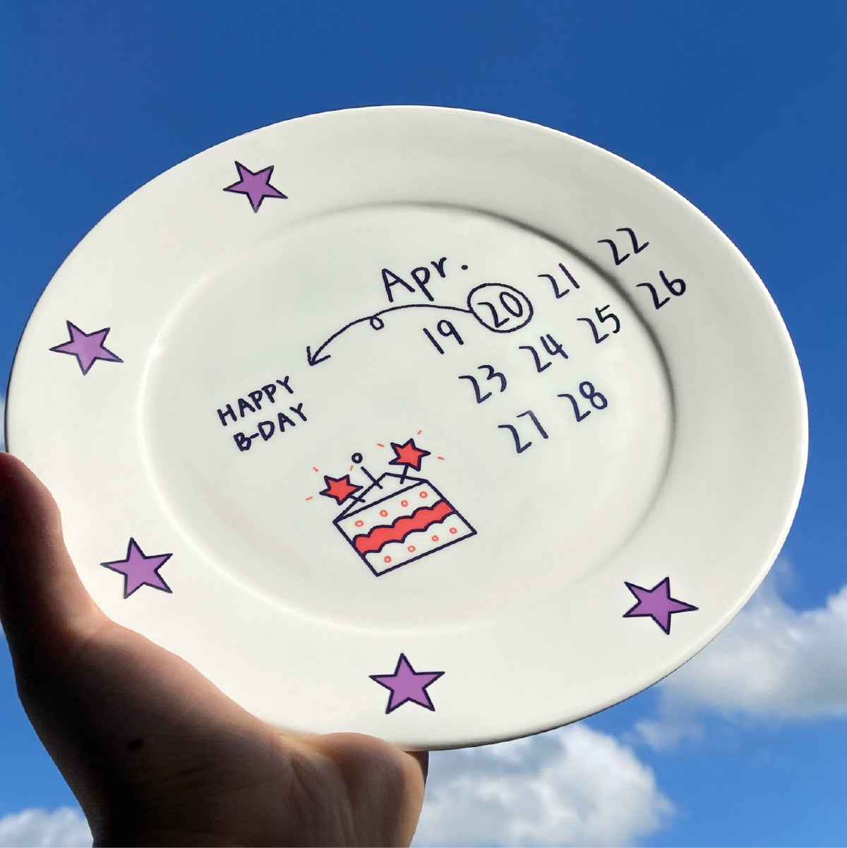 オーダーメイド 名前文字入り 日付入りお皿 食器 パン ケーキ皿 デザートプレート おしゃれ かわいい 誕生日 記念日 バレンタインデー –  UnimStar