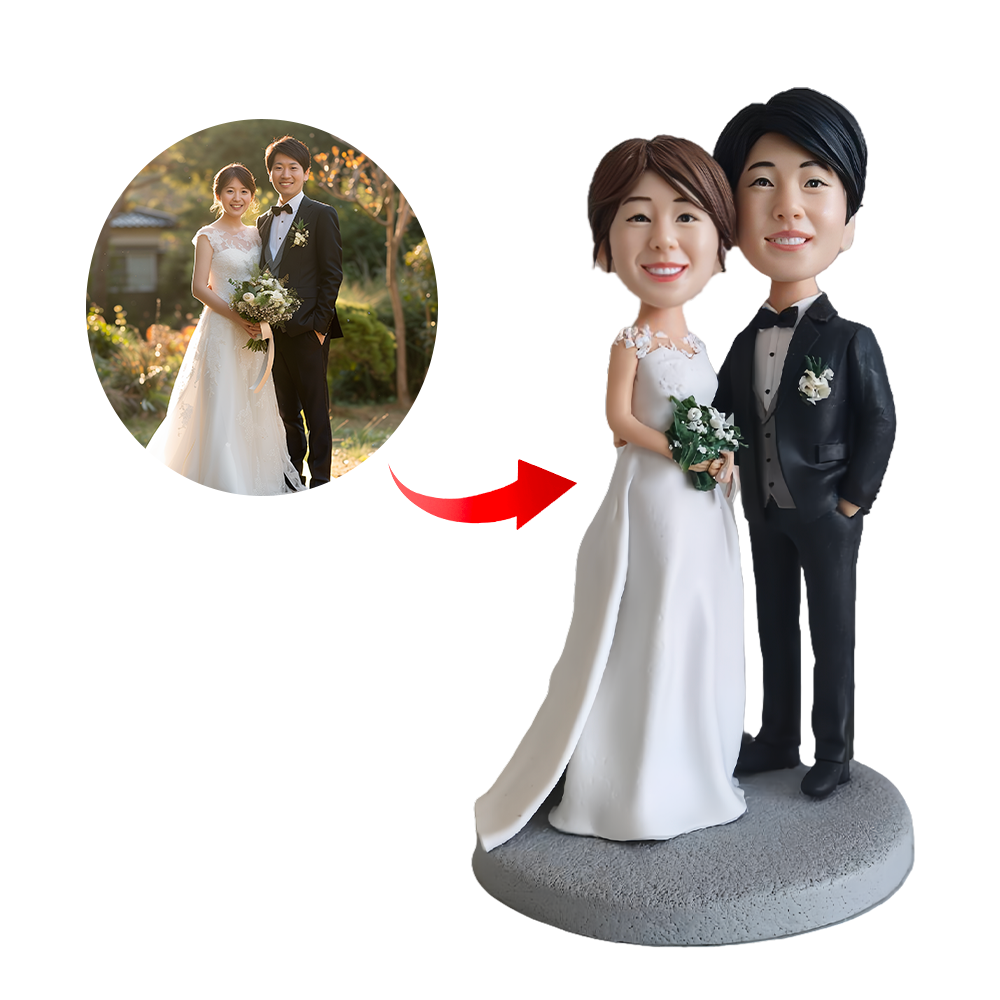 【オリジナルフィギュア】結婚プレゼント｜フィギュアオーダー｜フィギュア作成　依頼｜似顔絵人形（I）